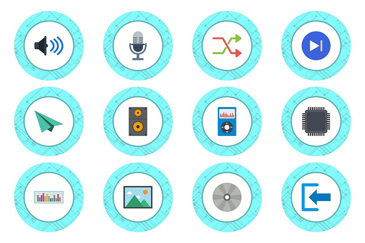 Set Of Multimedia Icons example image 1
