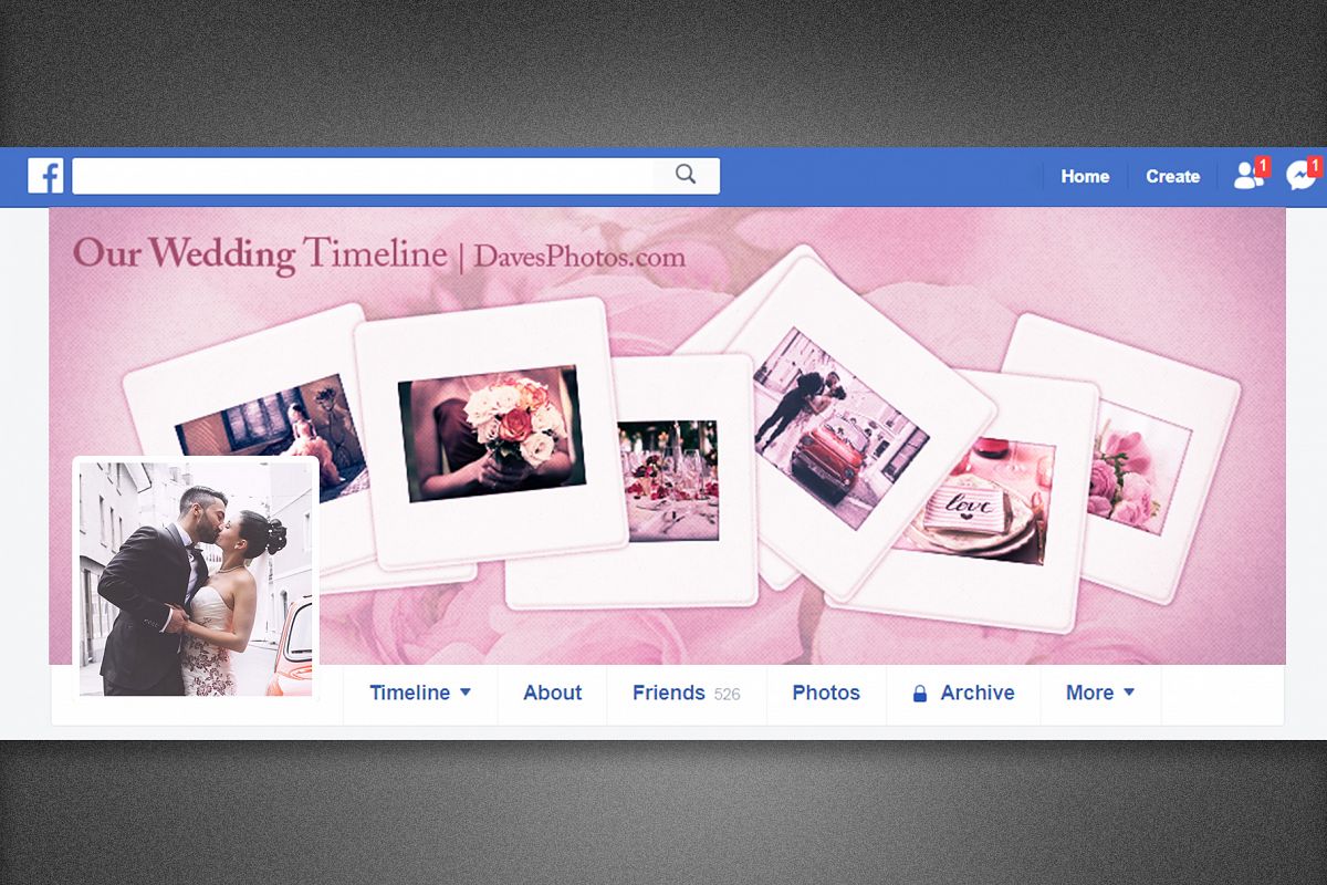 Our Wedding Facebook Timeline Cover example image 1