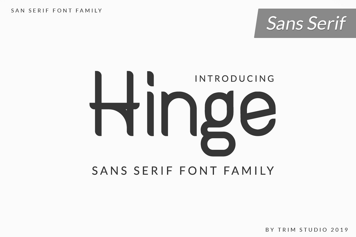 Hinge - Font Family example image 1