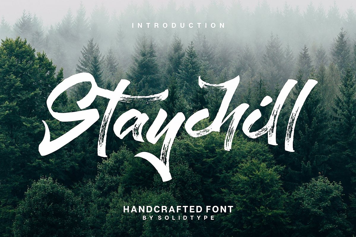 Staychill Brush Font example image 1