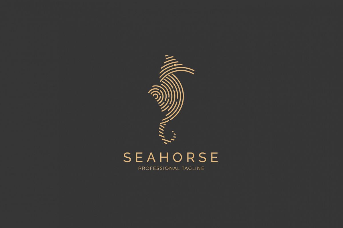 Animal Sea Logo - Seahorse Logo