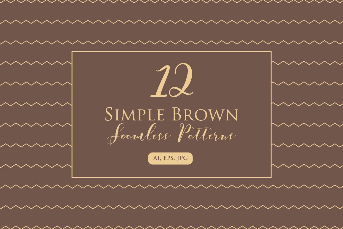 Simple Brown Seamless Pattern example image 1