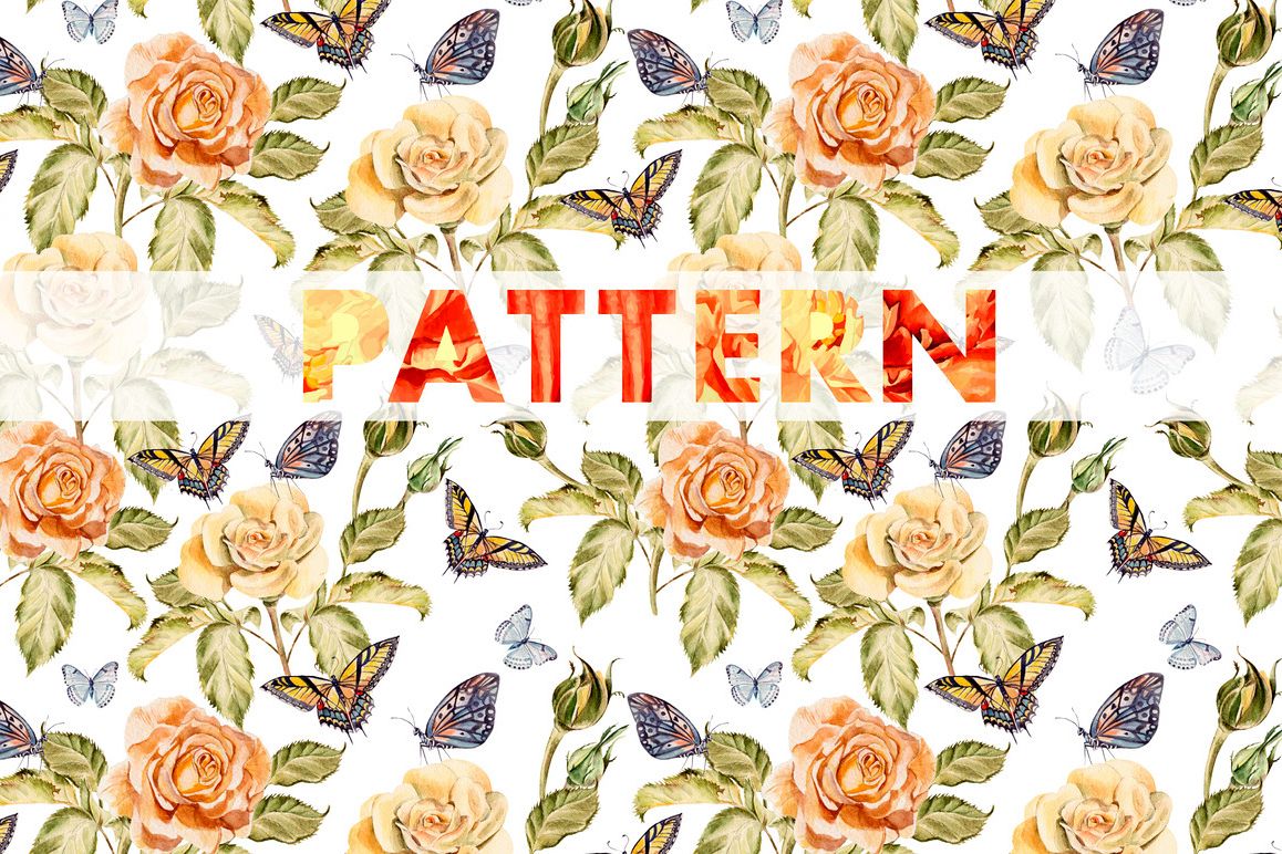 8 bright watercolor patterns example image 1