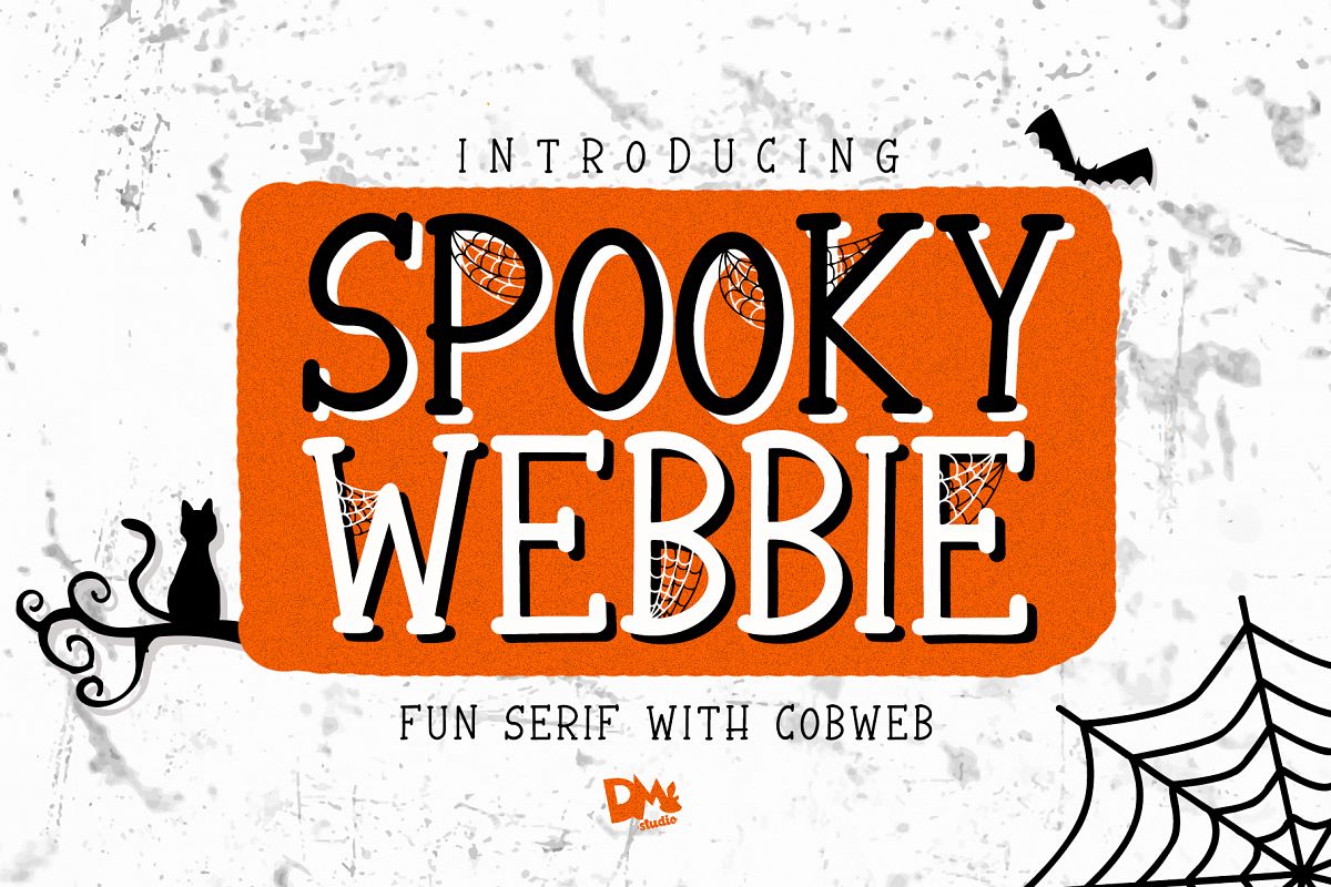 Spooky Webbie - Fun Serif With Web example image 1