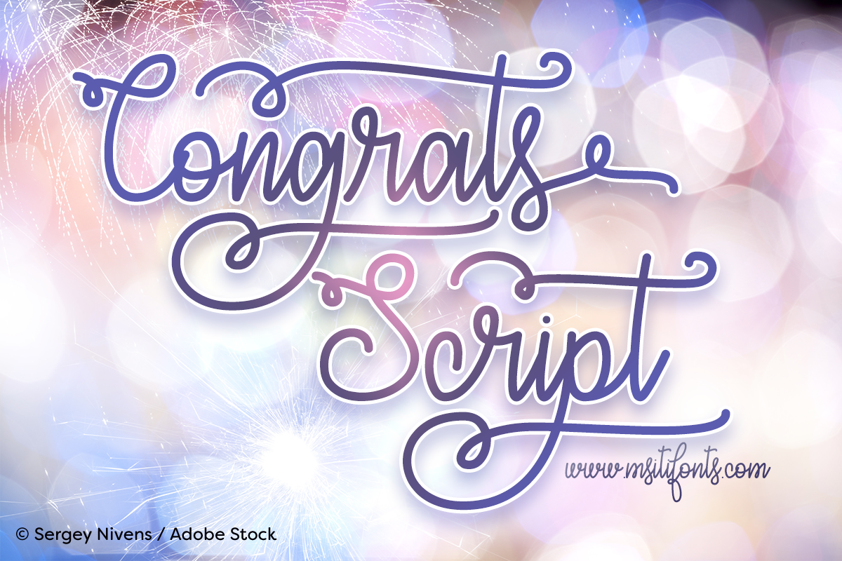 Congrats Script example image 1