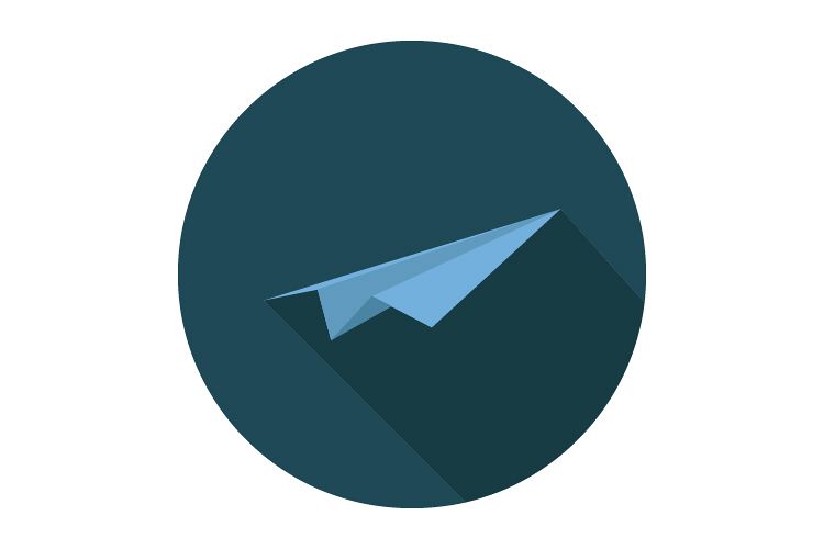 Paper plane icon example image 1