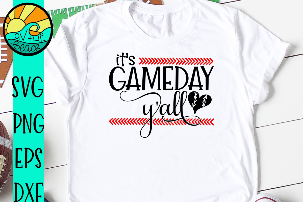 It's Gameday Y'all- SVG - DXF - EPS - PNG example image 1
