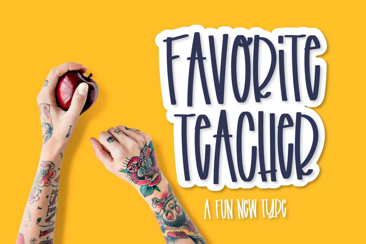 Favorite Teacher - A Fun Marker Font example image 1