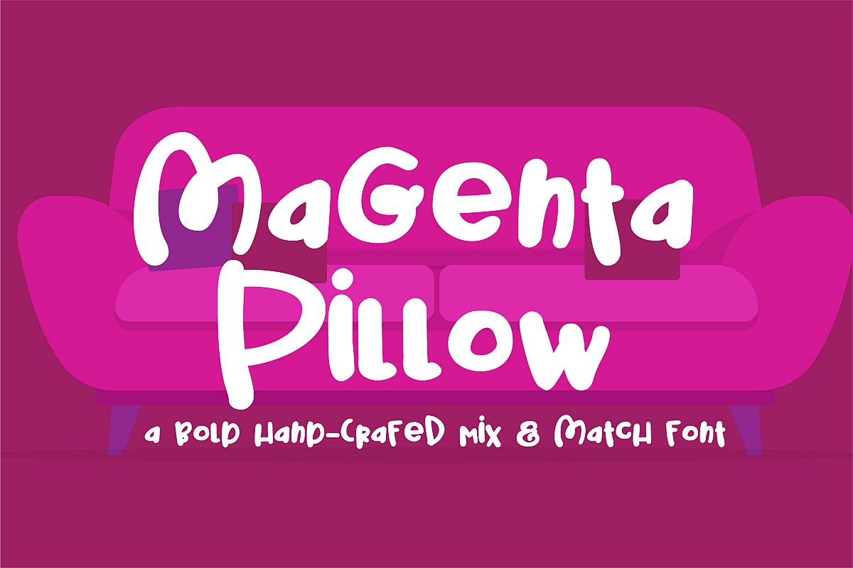PN Magenta Pillow example image 1