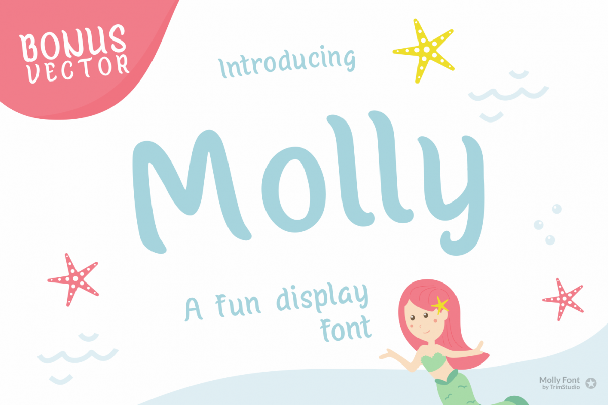 Molly - Mermaid Display font example image 1