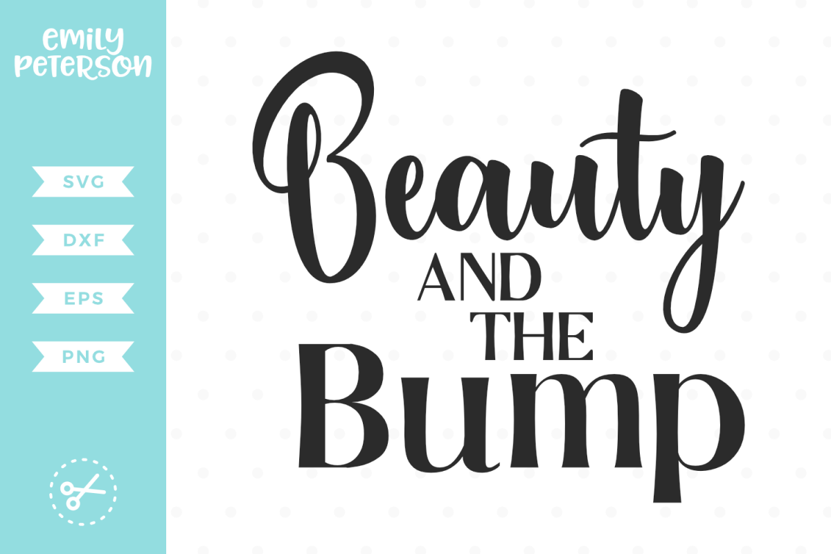 Beauty and the Bump SVG DXF EPS PNG example image 1