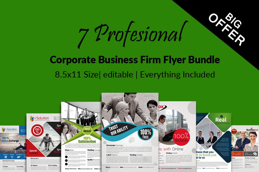 7 Business Flyers Bundle example image 1