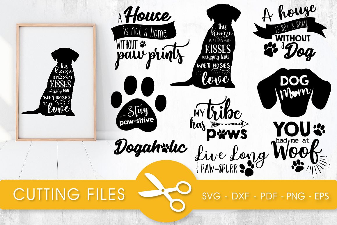 Download Cute Dog svg bundle cutting files svg, dxf, pdf, eps, png