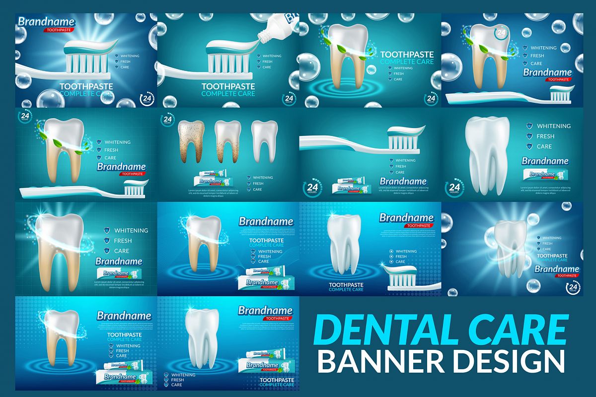 Deep Cleaning Dental Care Background Poster example image 1