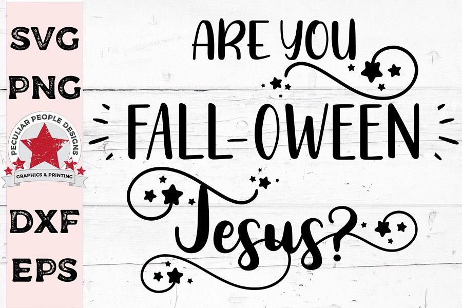 Are You FALLOWEEN Jesus, Halloween SVG cutting file example image 1