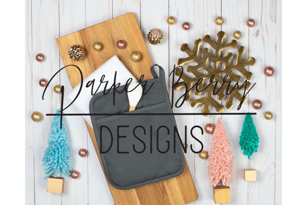 Download Oven Mitt Mockup Christmas