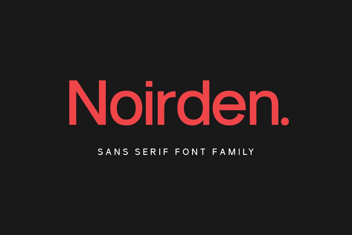 Noirden Sans Font example image 1