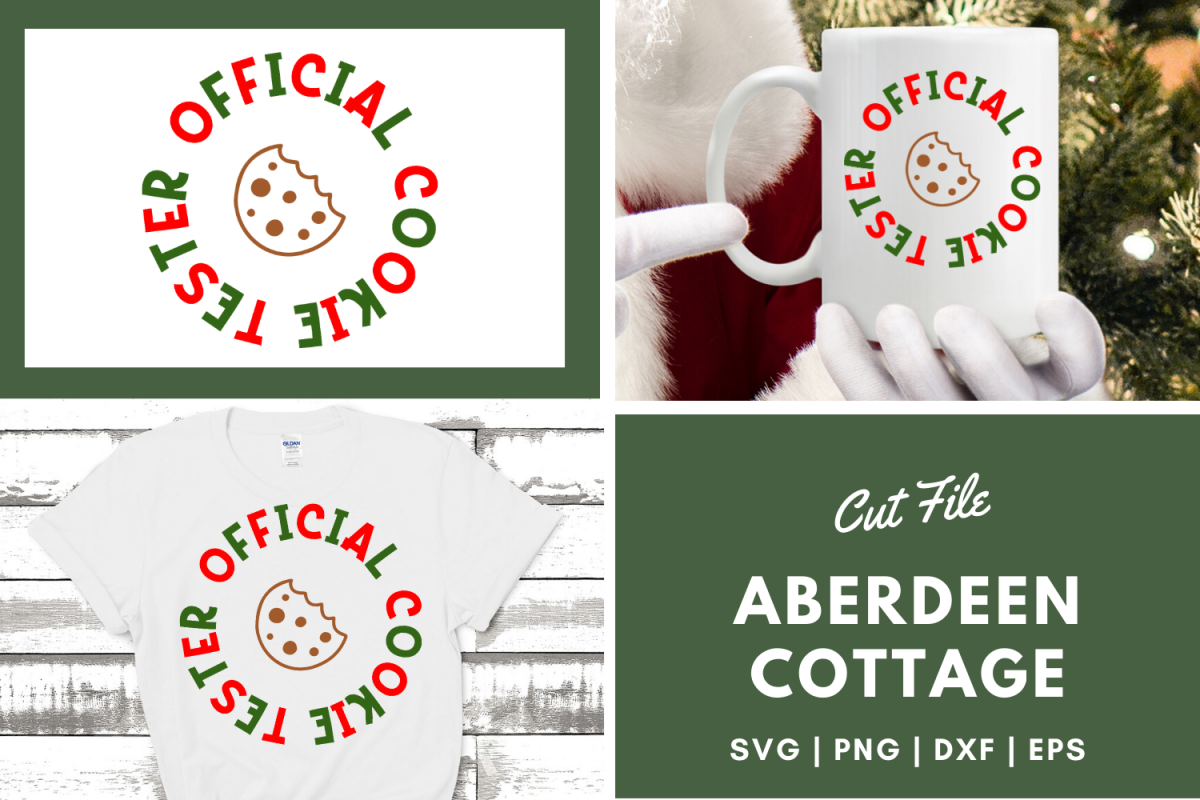 Official Cookie Tester - Holiday SVG | PNG | DXF | EPS example image 1