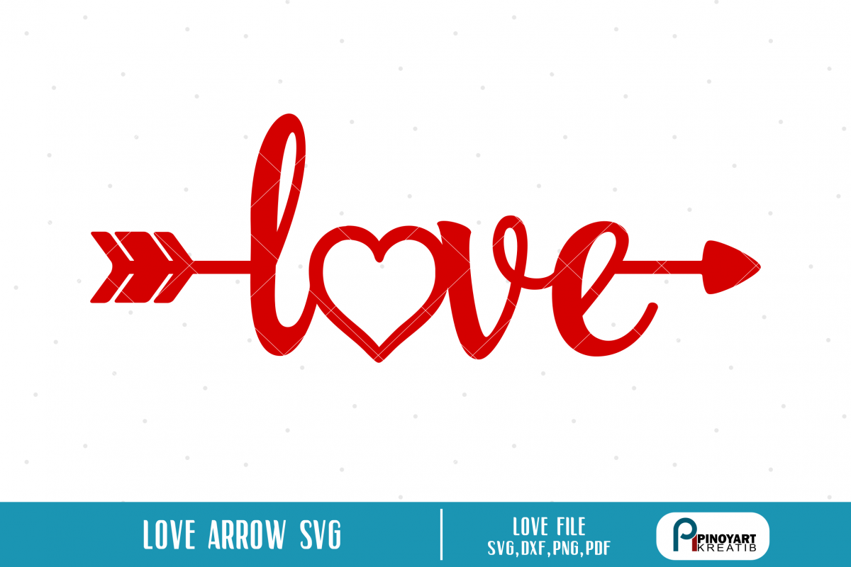 Love Arrow svg - a valentine arrow vector file