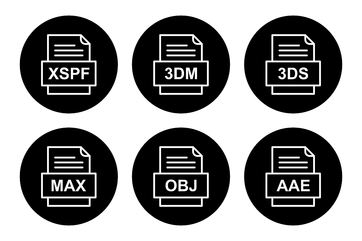 Set Of File Formats Icons example image 1