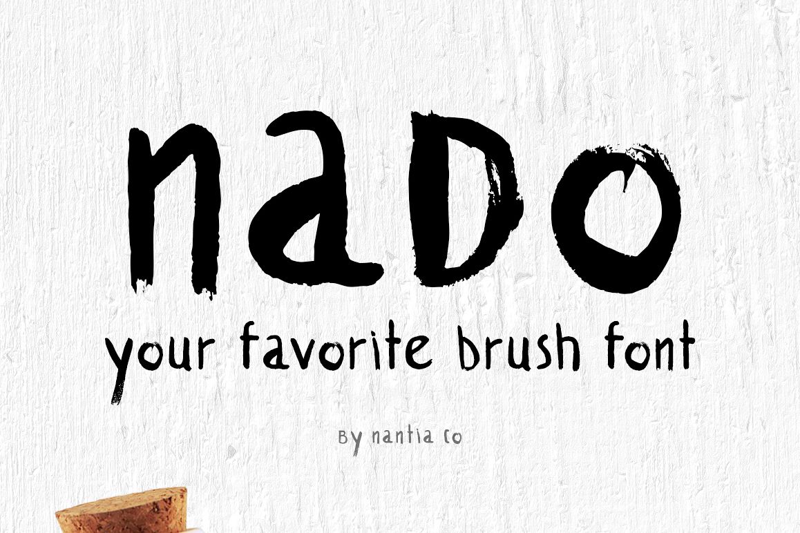 naDo Font | The Brush Font example image 1