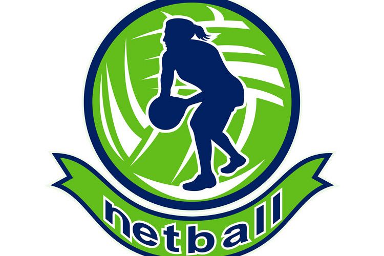 Netball player passing ball example image 1