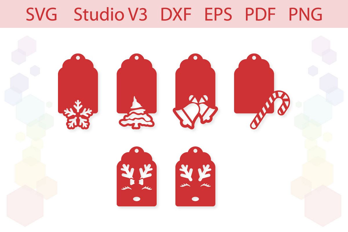 Christmas Ornaments Christmas gift tags cut file example image 1
