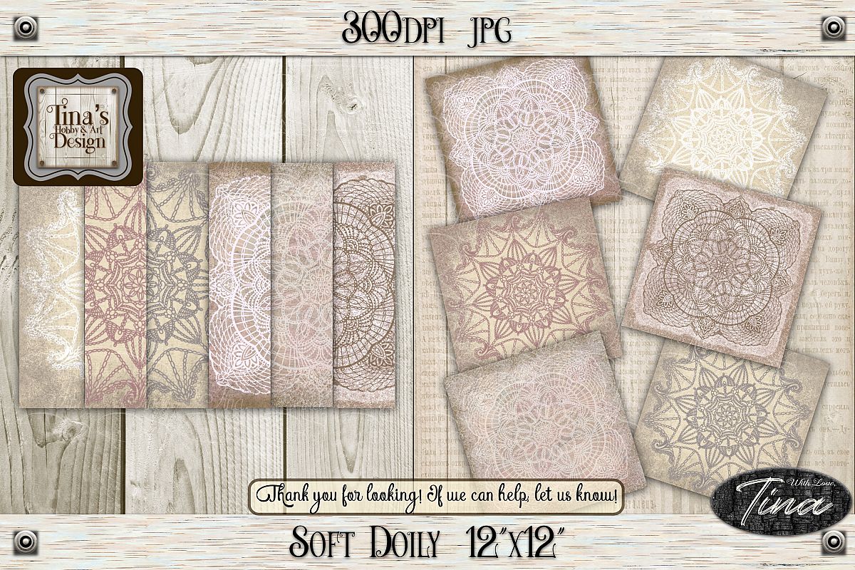 So Soft Doily Card Making Antique Dainty Feminine 111218SD12 example image 1