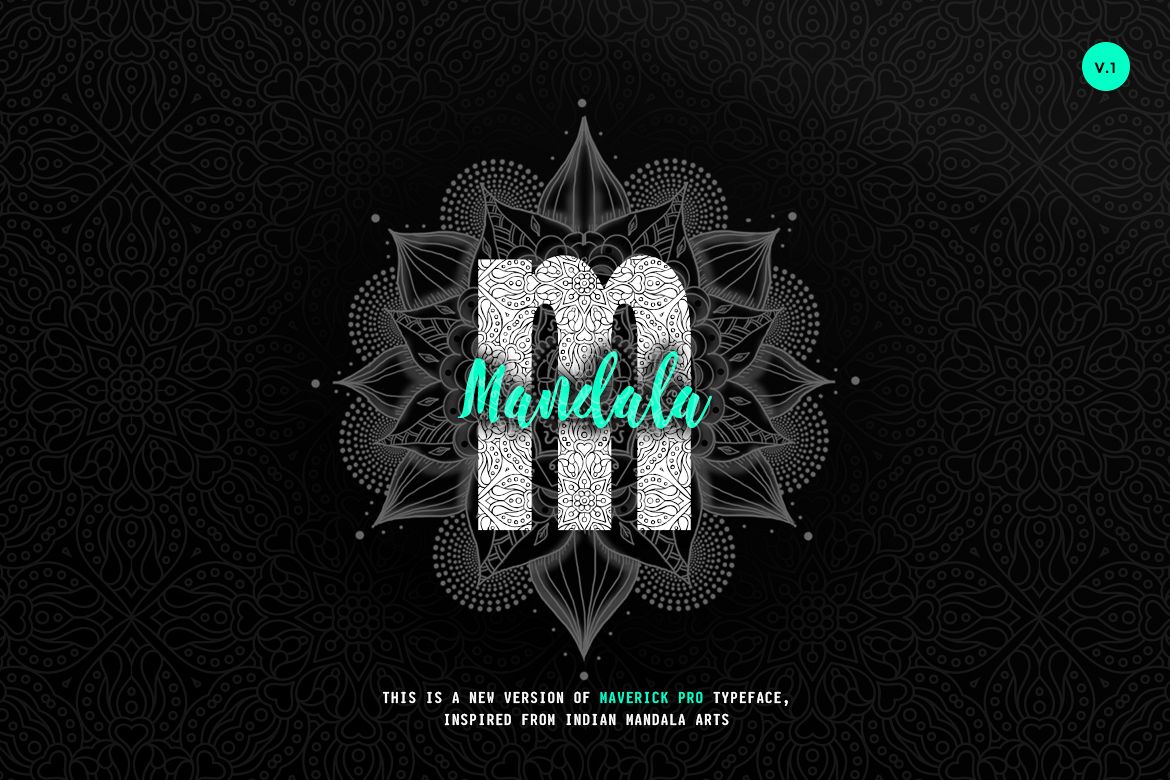 Maverick Mandala - Textured Typeface example image 1