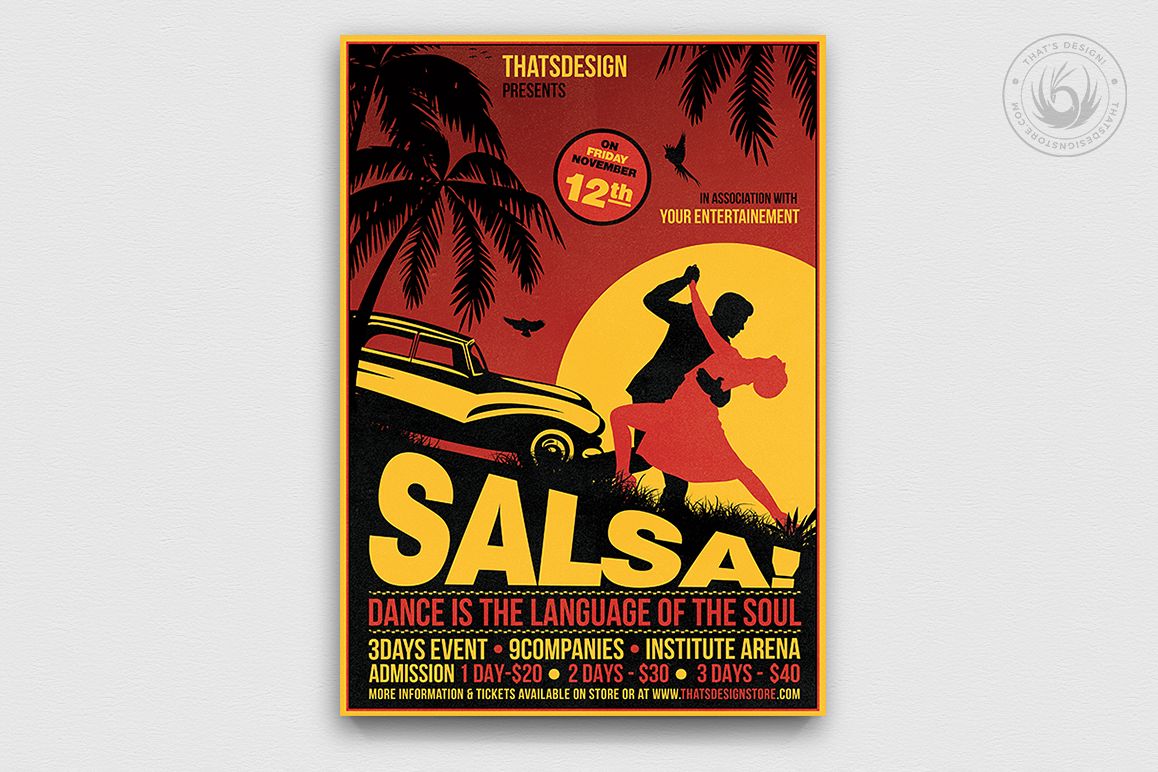 Salsa Flyer Template V3 example image 1