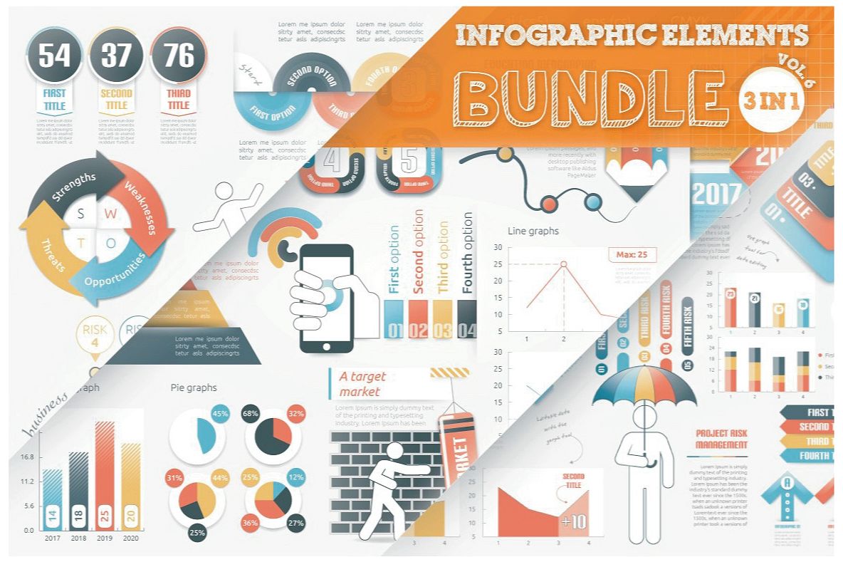 Infographic Elements Bundle (3 in 1) main