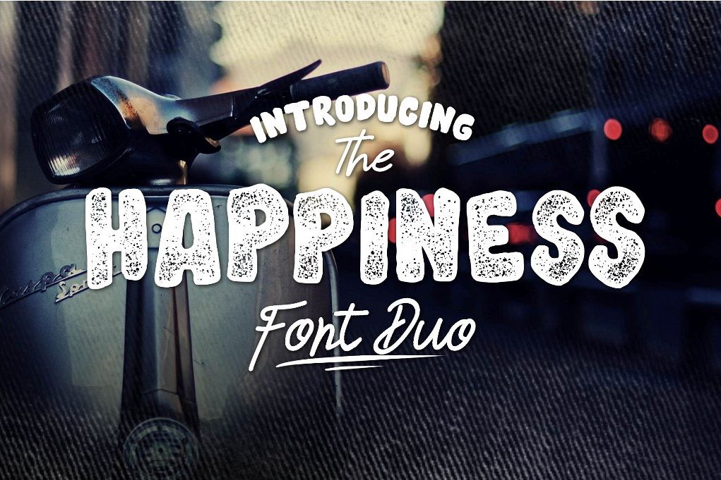 HAPPINESS FONT DUO example image 1