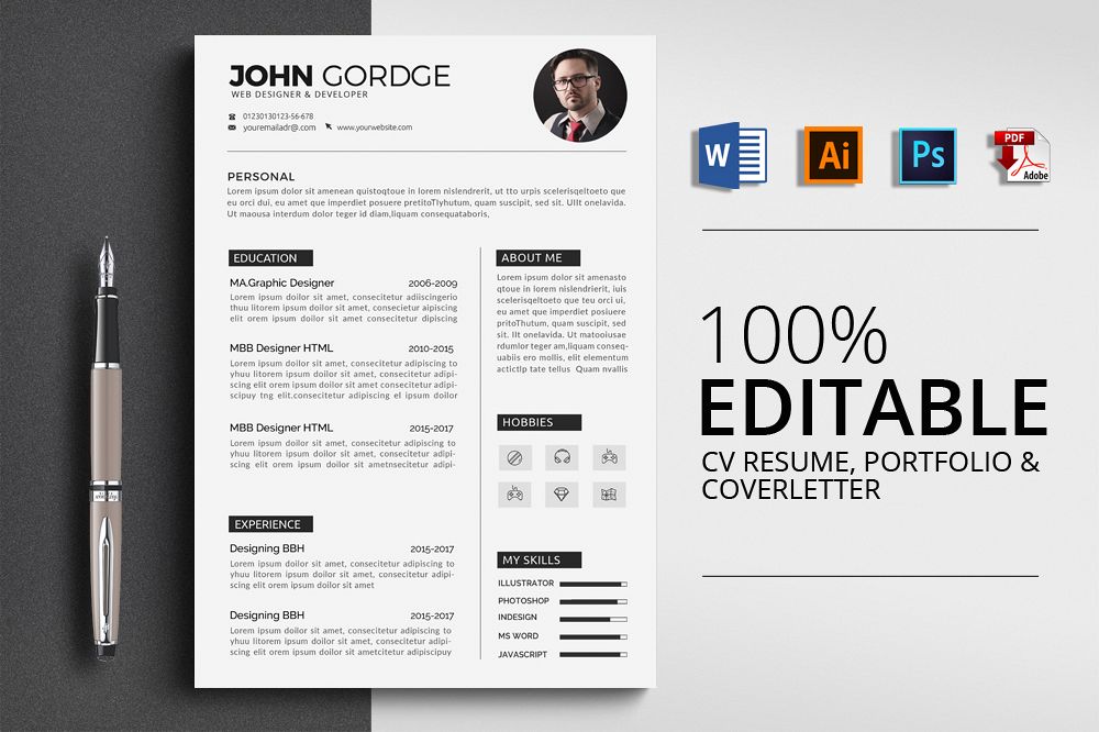 Resume Cv Templates example image 1