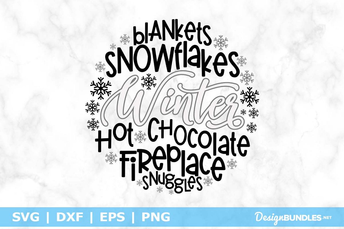 Winter Round SVG File example image 1
