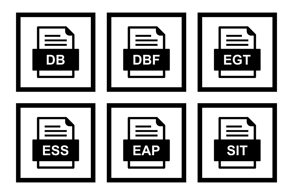 Set Of File Formats Icons example image 1