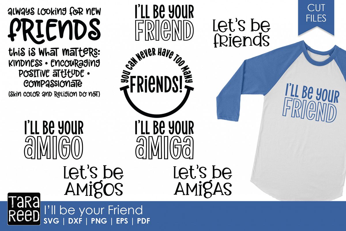 Download I'll be your Friend - Friendship SVG and Cut Files