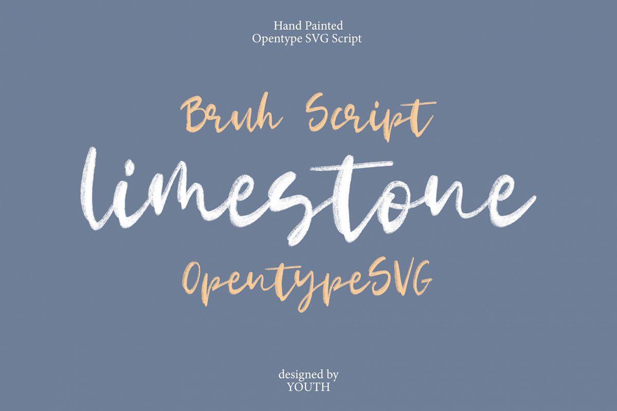 Limestone OpentypeSVG example image 1