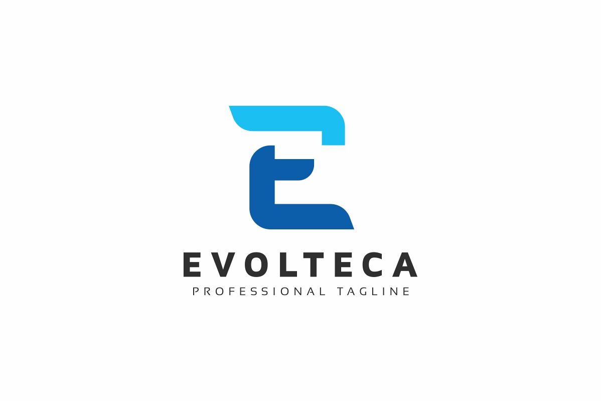 Evolteca E Letter Logo example image 1