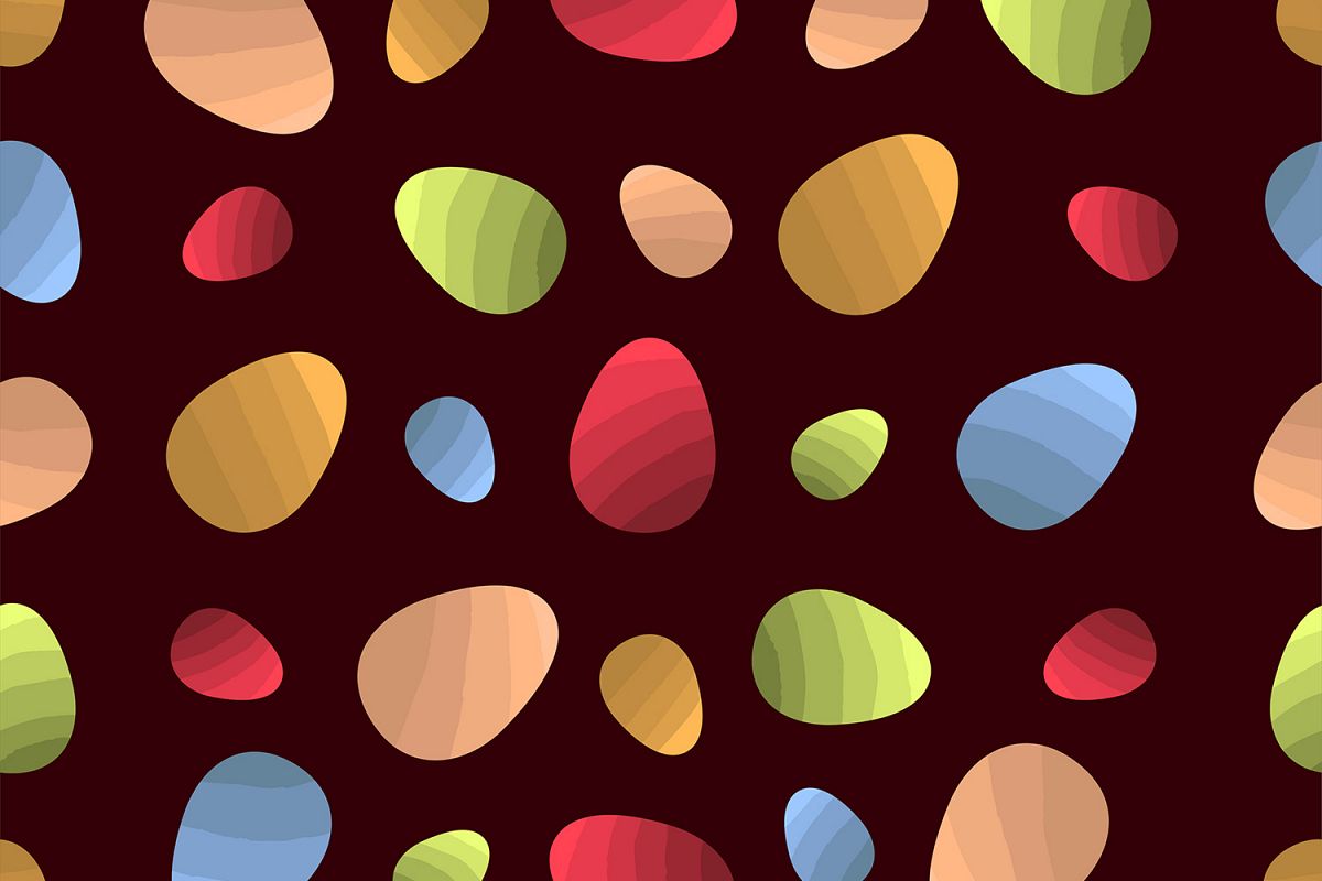 Easter colored eggs - Pattern example image 1