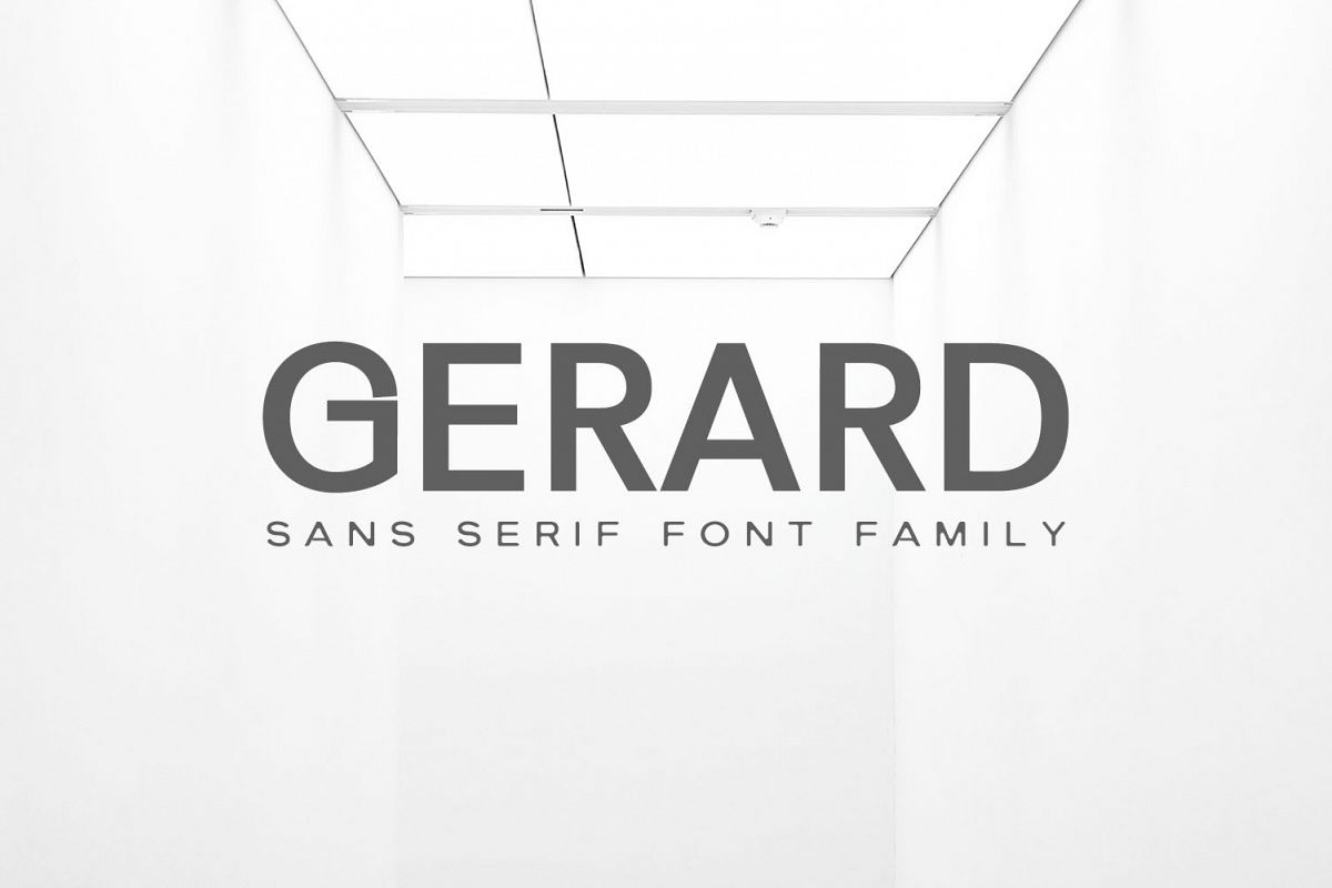 Gerard Sans Serif Font Family example image 1