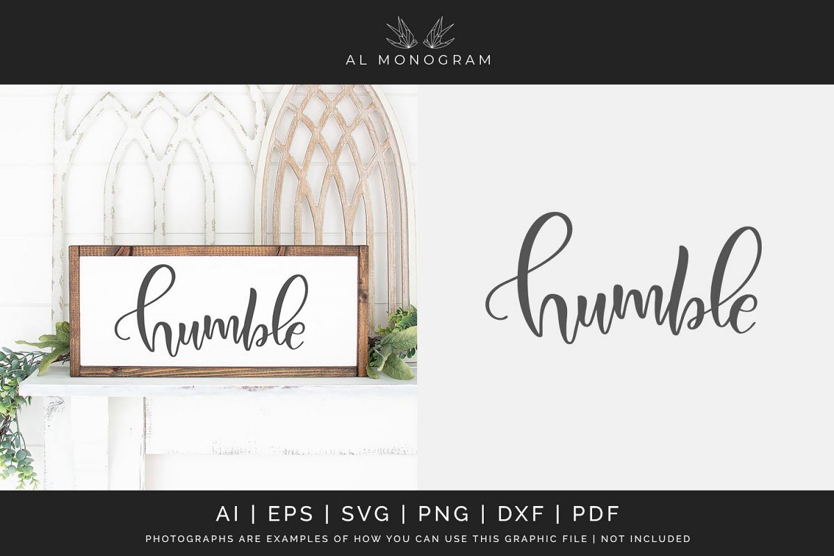 Humble SVG Digital Laser Cut File example image 1
