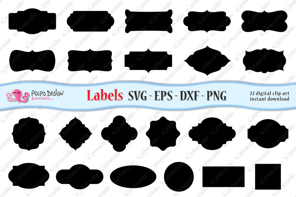 SVG Labels clip art (57983) | Illustrations | Design Bundles