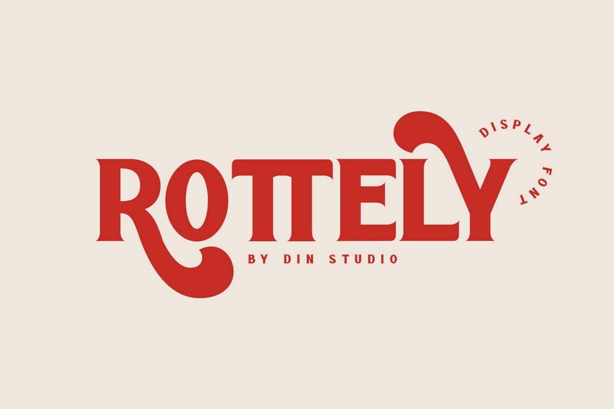 ROTTELY-DISPLAY FONT example image 1