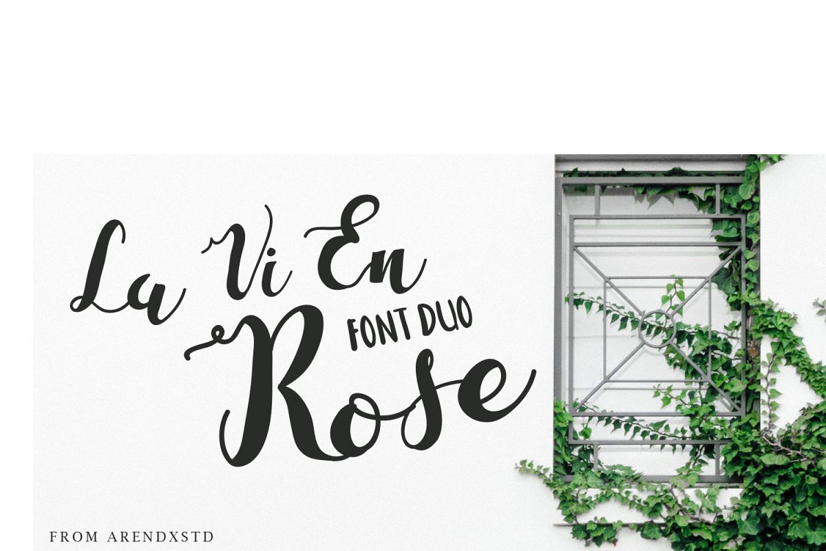 La Vie En Rose Font Duo example image 1