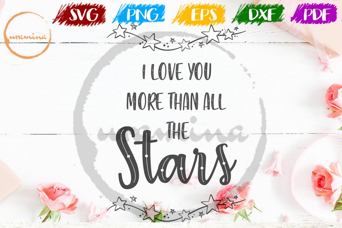 I Love U More Valentine SVG PDF PNG example image 1