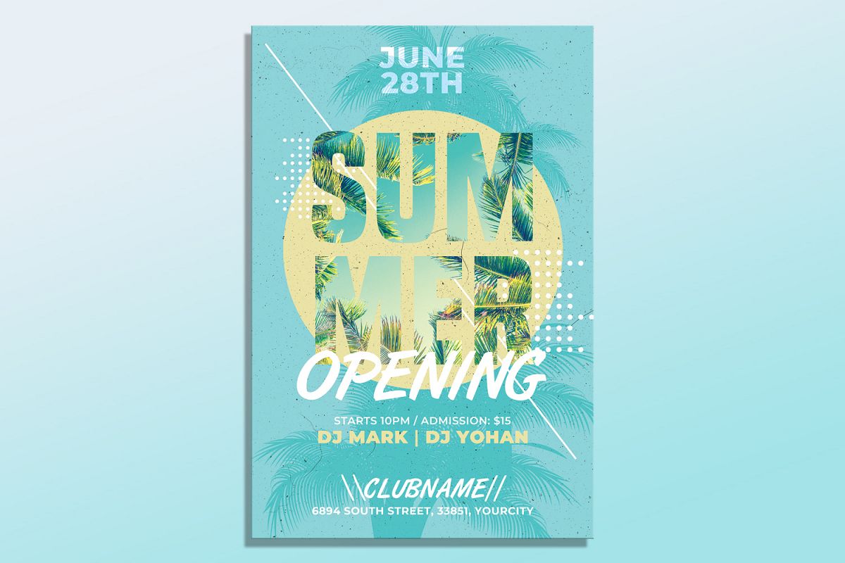 Summer Flyer Invitation Template example image 1