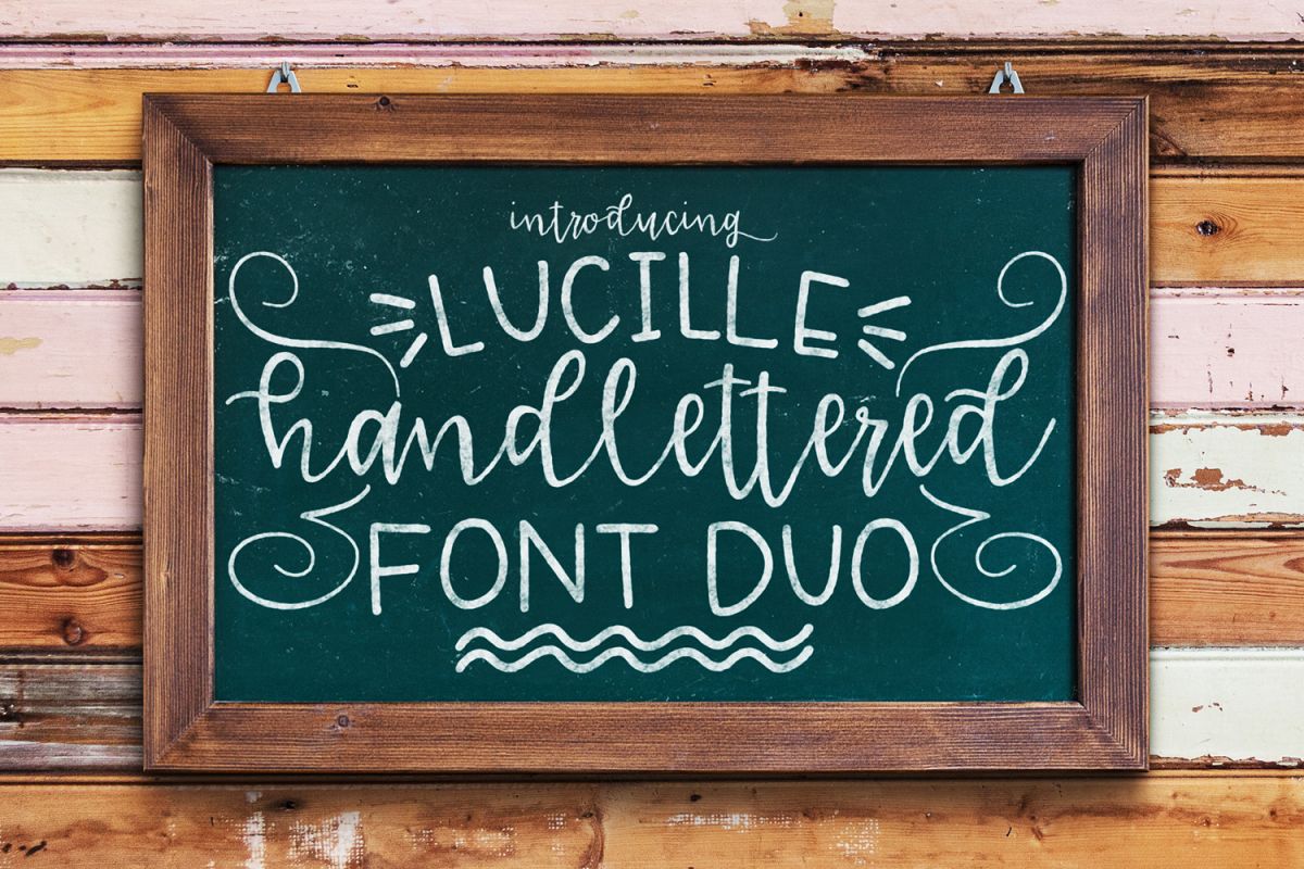 Lucille Handlettered Duo example image 1