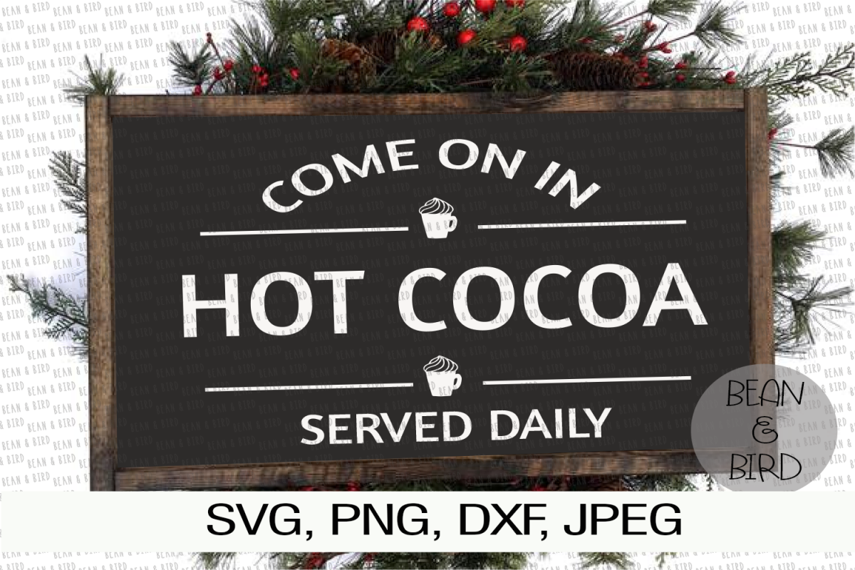 Hot Cocoa Kitchen Cut File example image 1