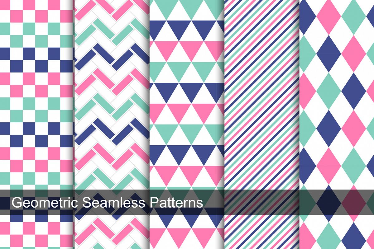 Collection of geometric swatches. example image 1