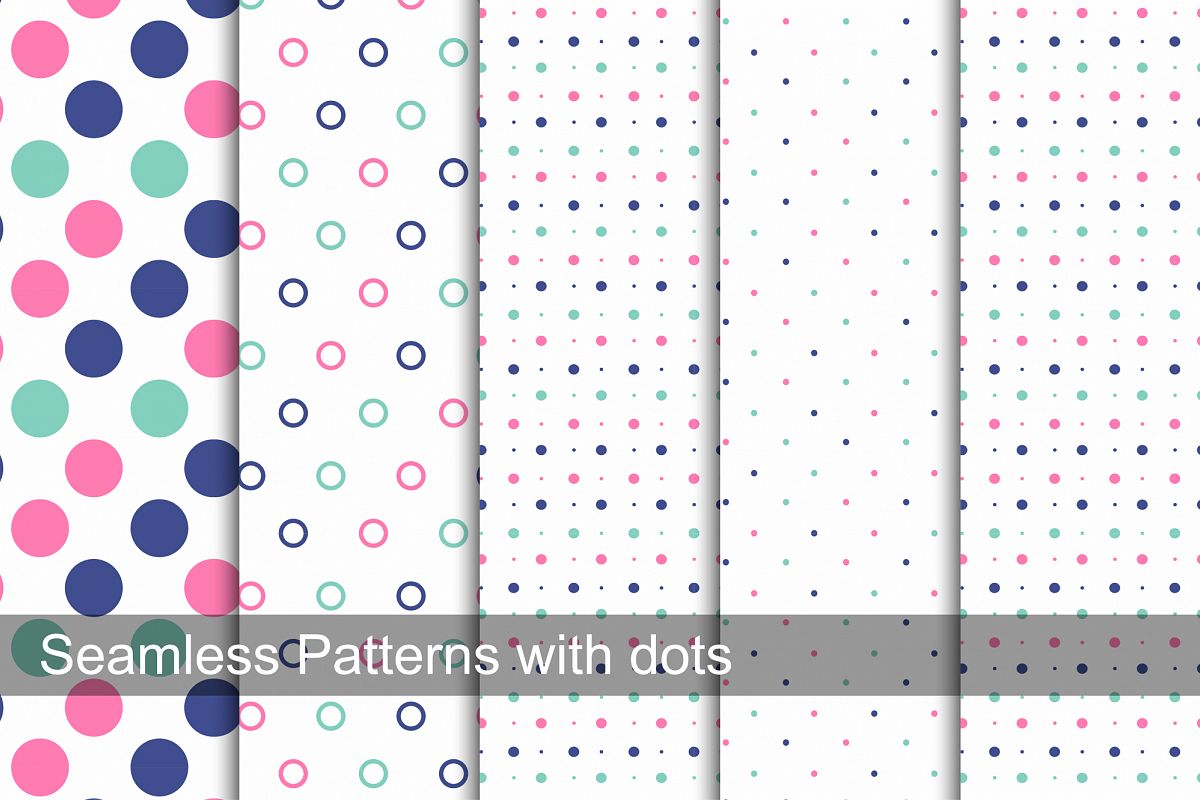 Color dotted memphis patterns. example image 1